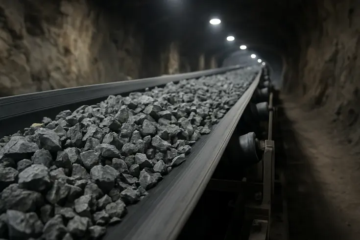 bandas transportadoras minería — detalle técnico